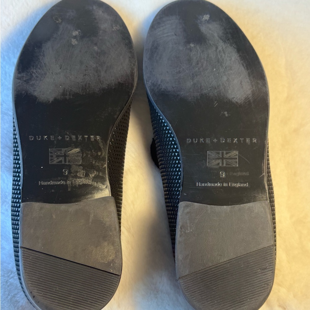 Men’s Duke & Dexter Black Pyramid Textured Slip-On Loafers Size 9 - Picture 8 of 14